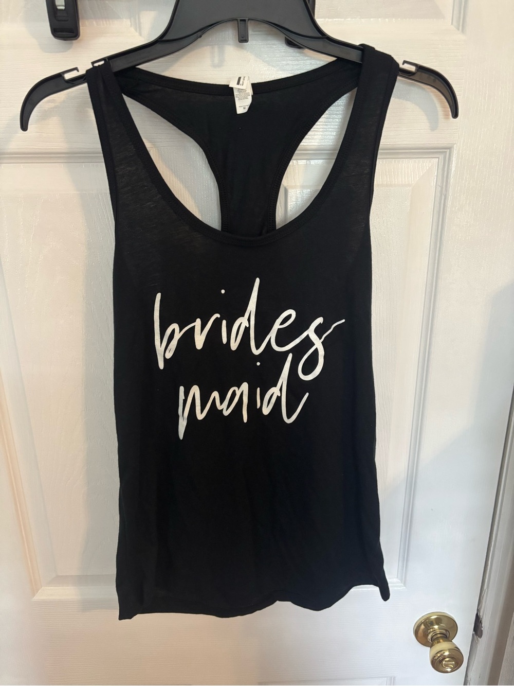 Bridesmaid Black Racerback Tank Top